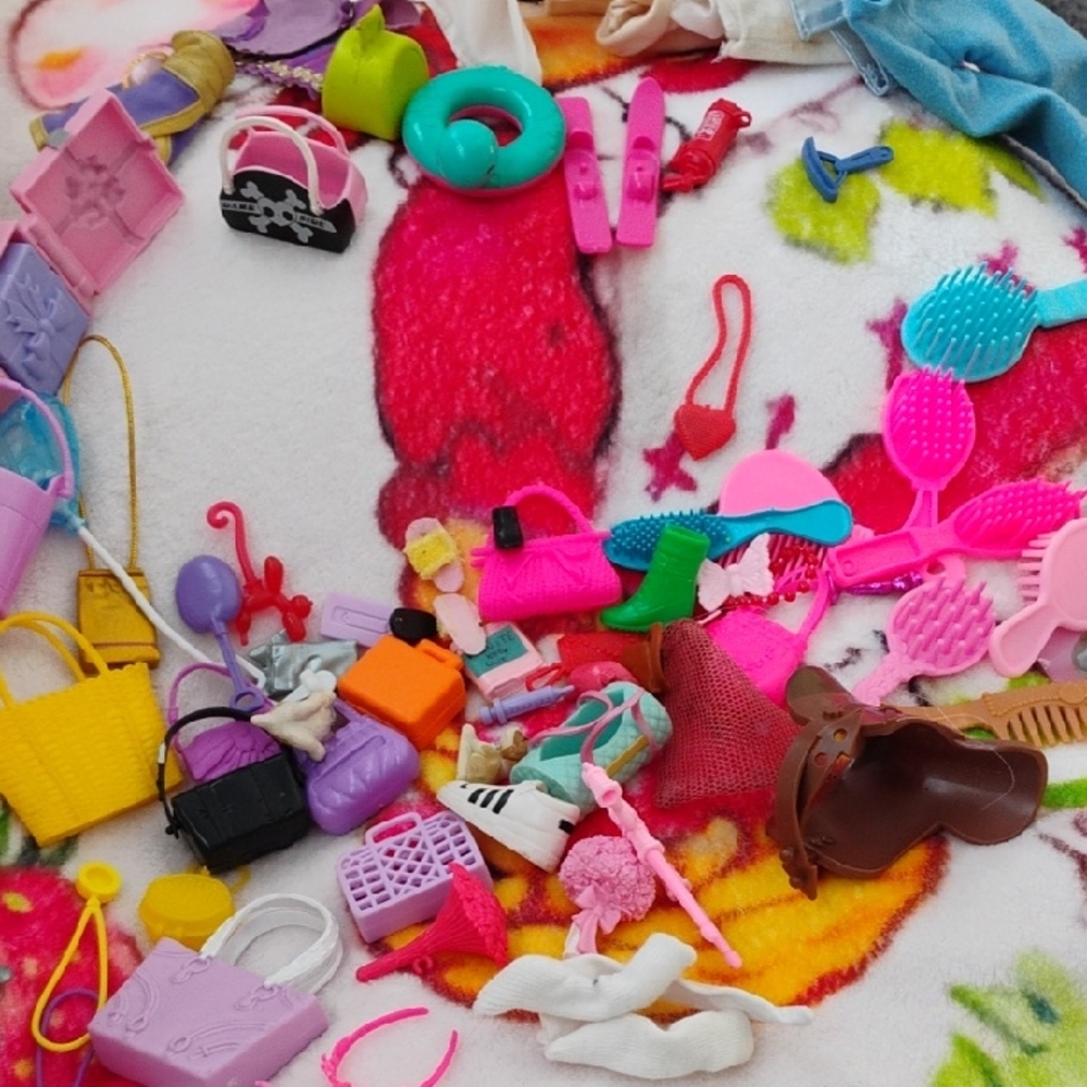 Barbie Purse Accessories And Ken Clothes Lot